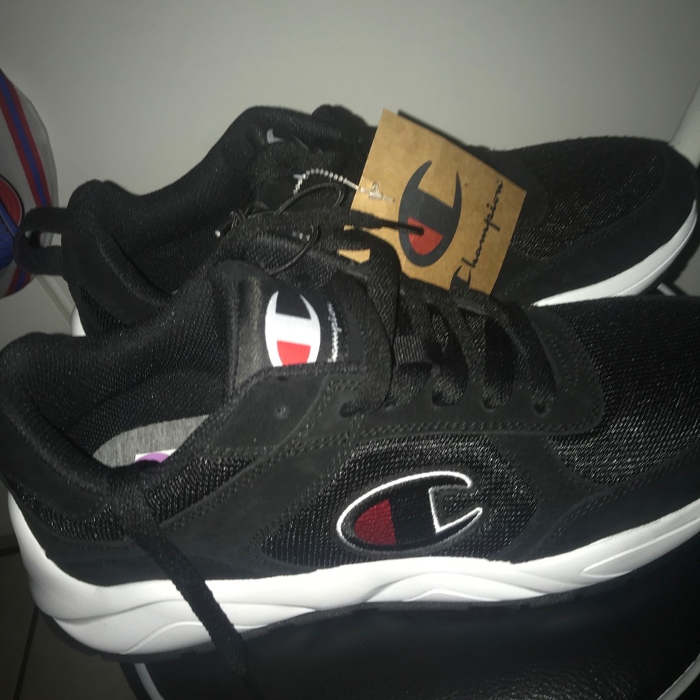 Champion Mens Black 93Eighteen sneaker size 10.5
